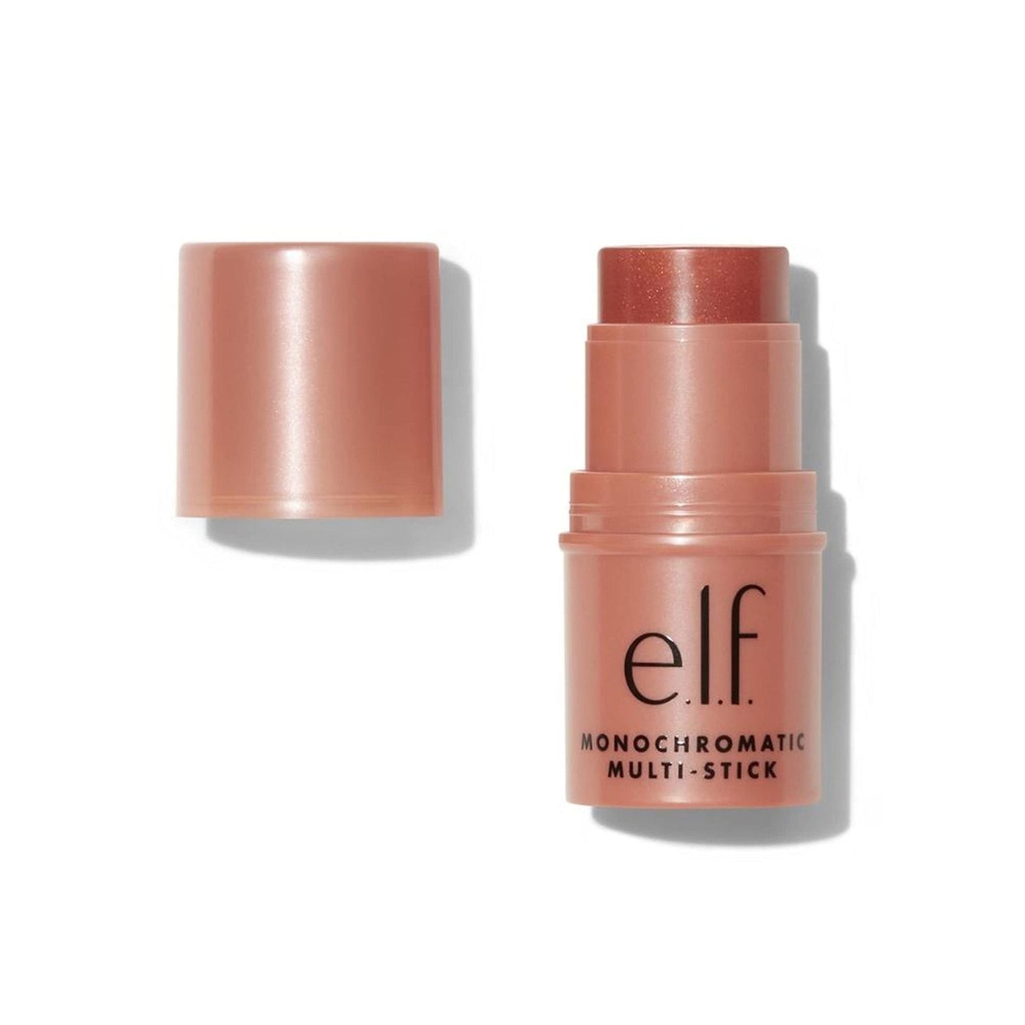e.l.f. Monochromatic Multi Stick, Travel-Sized Luxuriously Creamy & Blendable Color For Eyes, Lips & Cheeks, Vegan & Cruelty-Free, Bronzed Cherry, 0.17 Oz - Maple Wellness Supplements