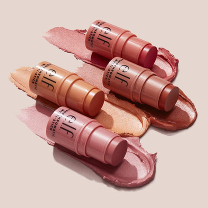 e.l.f. Monochromatic Multi Stick, Travel-Sized Luxuriously Creamy & Blendable Color For Eyes, Lips & Cheeks, Vegan & Cruelty-Free, Bronzed Cherry, 0.17 Oz - Maple Wellness Supplements