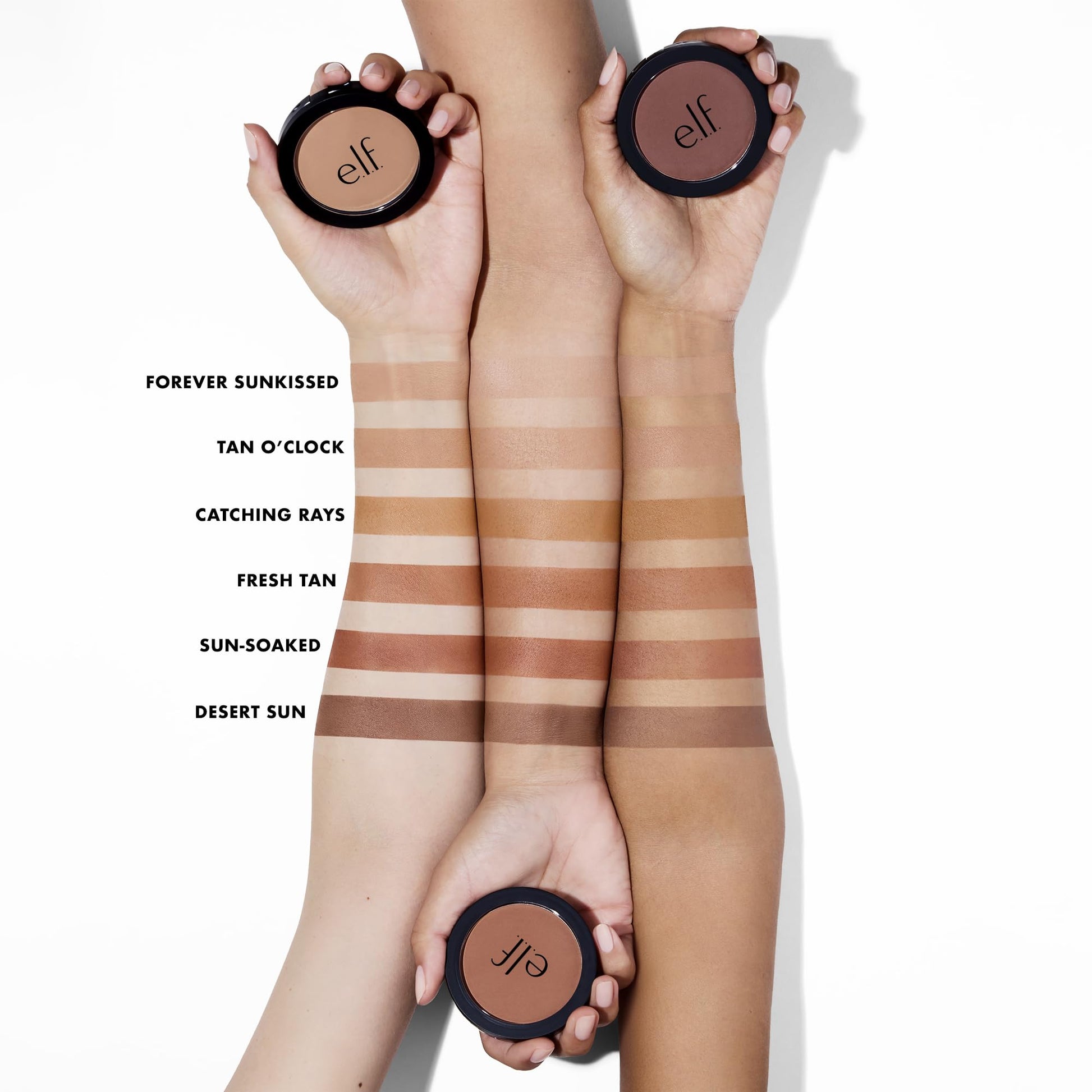 e.l.f. Primer-infused Bronzer, Long-Wear, Matte, Bold, Lightweight, Blends Easily, Contours Cheeks, Forever Sun Kissed, All-Day Wear, 0.35 Oz - Maple Wellness Supplements