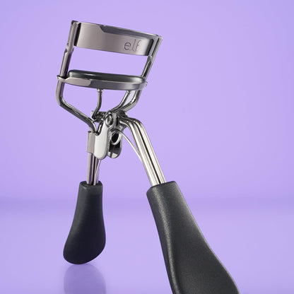 e.l.f. Pro Eyelash Curler, Strong, Contoured, Eye-Opening, Voluminous Lashes, Includes Additional Rubber Replacement Pad, Silver - Maple Wellness Supplements