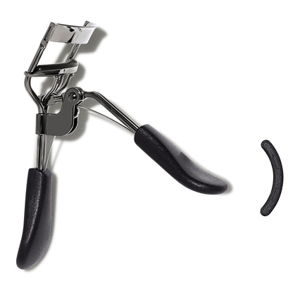 e.l.f. Pro Eyelash Curler, Strong, Contoured, Eye-Opening, Voluminous Lashes, Includes Additional Rubber Replacement Pad, Silver - Maple Wellness Supplements