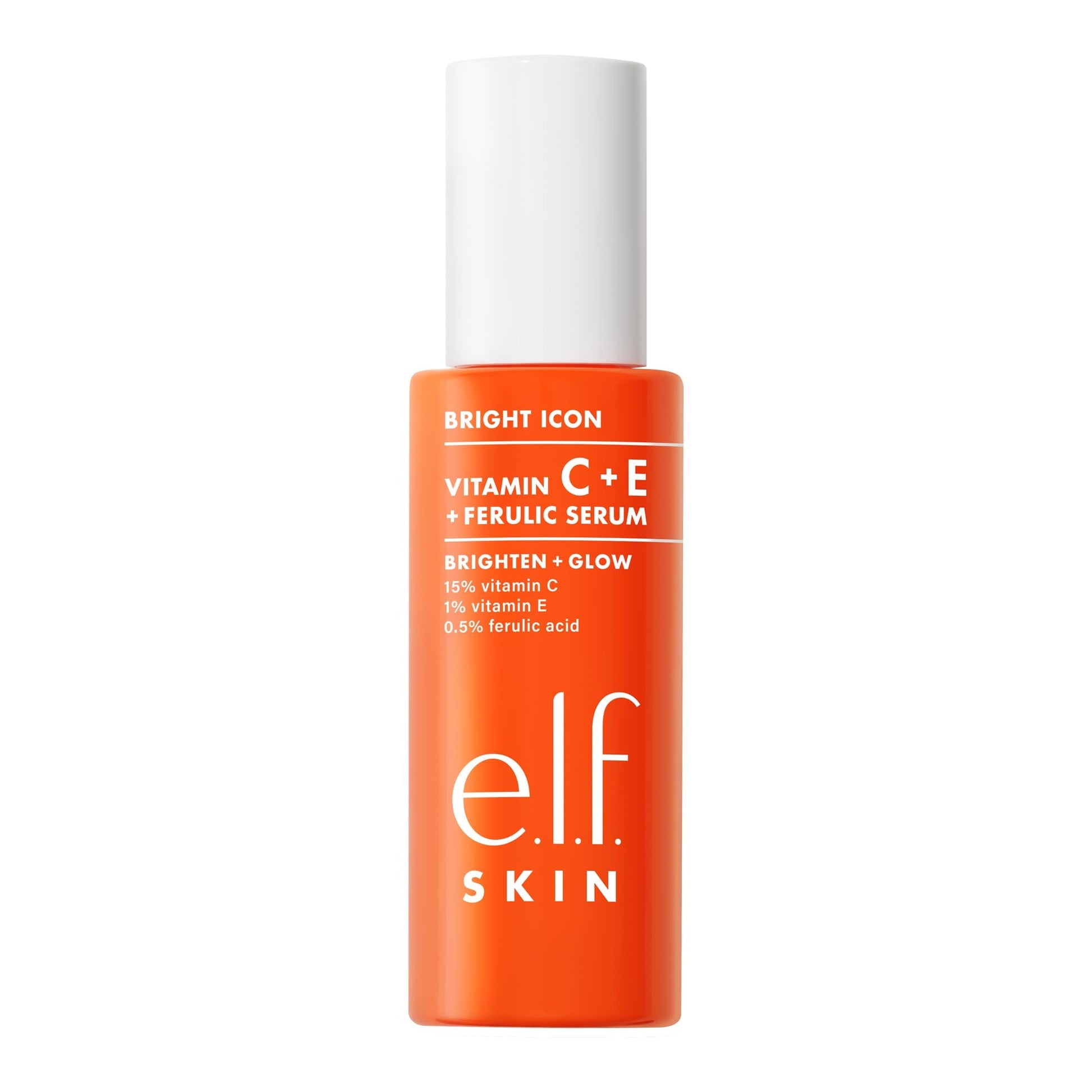 e.l.f. SKIN Bright Icon Vitamin C + E + Ferulic Serum, Brightening & Soothing Face Serum, Helps Even Skin Tone - Maple Wellness Supplements