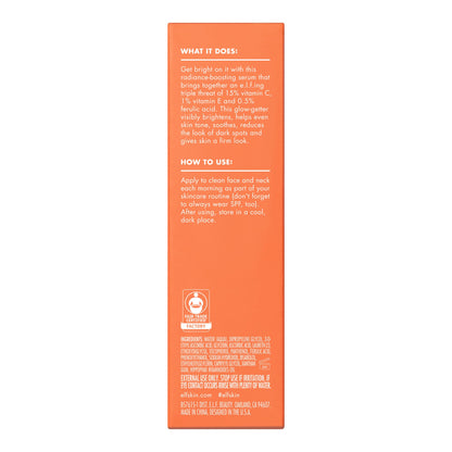 e.l.f. SKIN Bright Icon Vitamin C + E + Ferulic Serum, Brightening & Soothing Face Serum, Helps Even Skin Tone - Maple Wellness Supplements