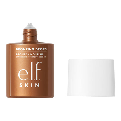 e.l.f. SKIN Bronzing Drops, Liquid Bronzer For Face & Skin, Creates A Sun-Kissed Glow, Infused With Vitamin E, Vegan & Cruelty-Free, Pure Gold - Maple Wellness Supplements