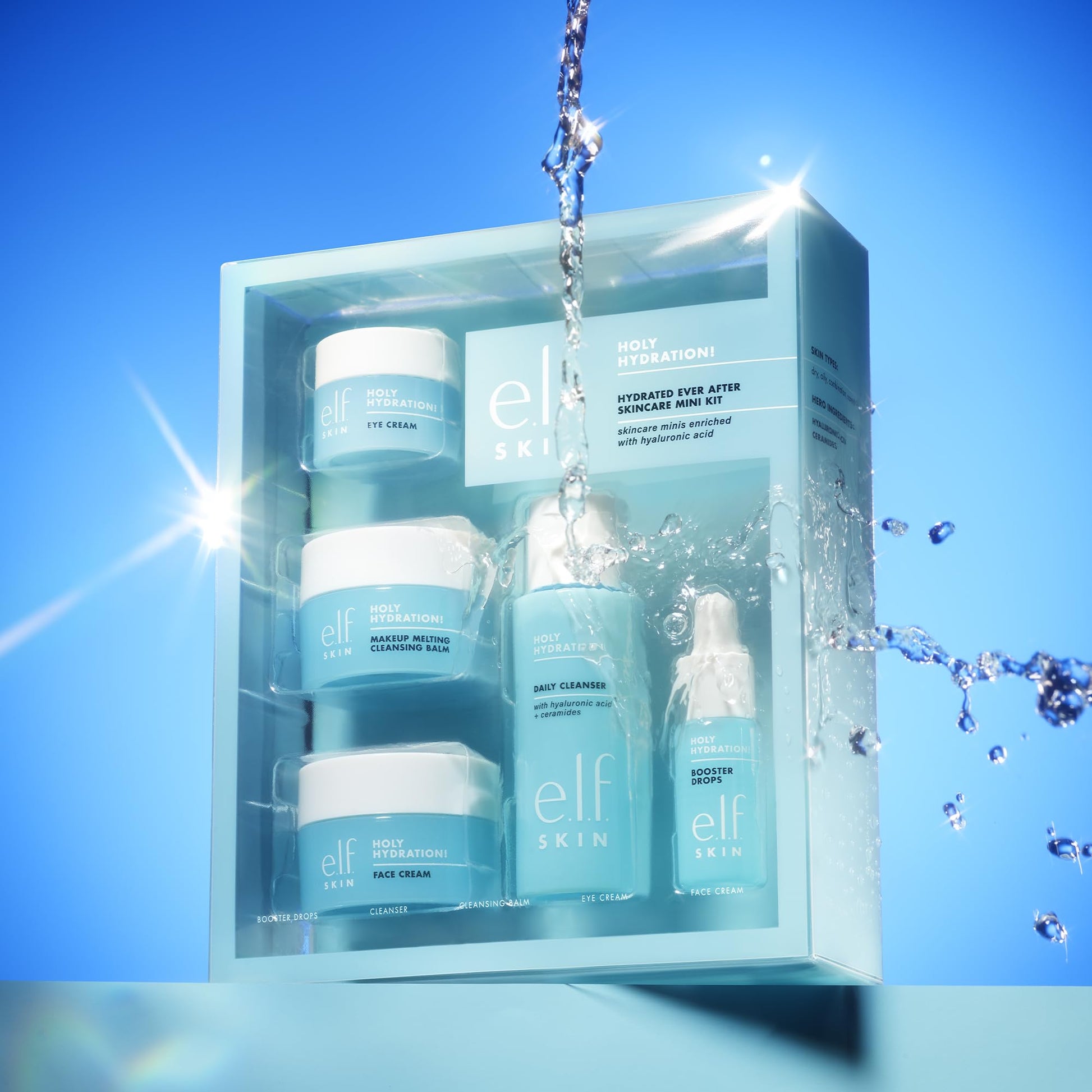 e.l.f. SKIN Holy Hydration! Hydrated Ever After Skincare Mini Kit, Cleanser, Makeup Remover, - Maple Wellness Supplements