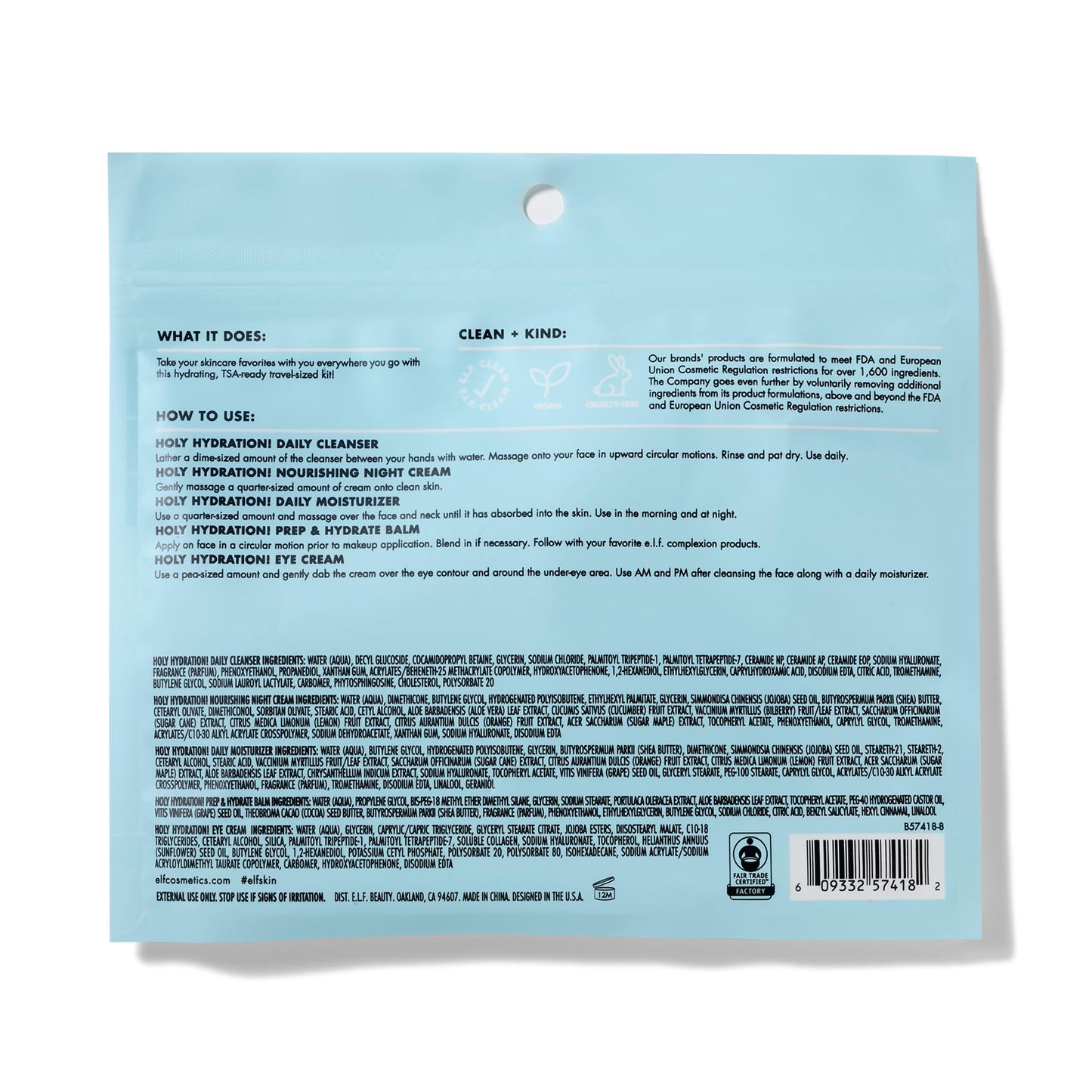e.l.f. SKIN Holy Hydration! Jet Set Hydration Kit, Travel Friendly Hydrating Skincare Set, - Maple Wellness Supplements