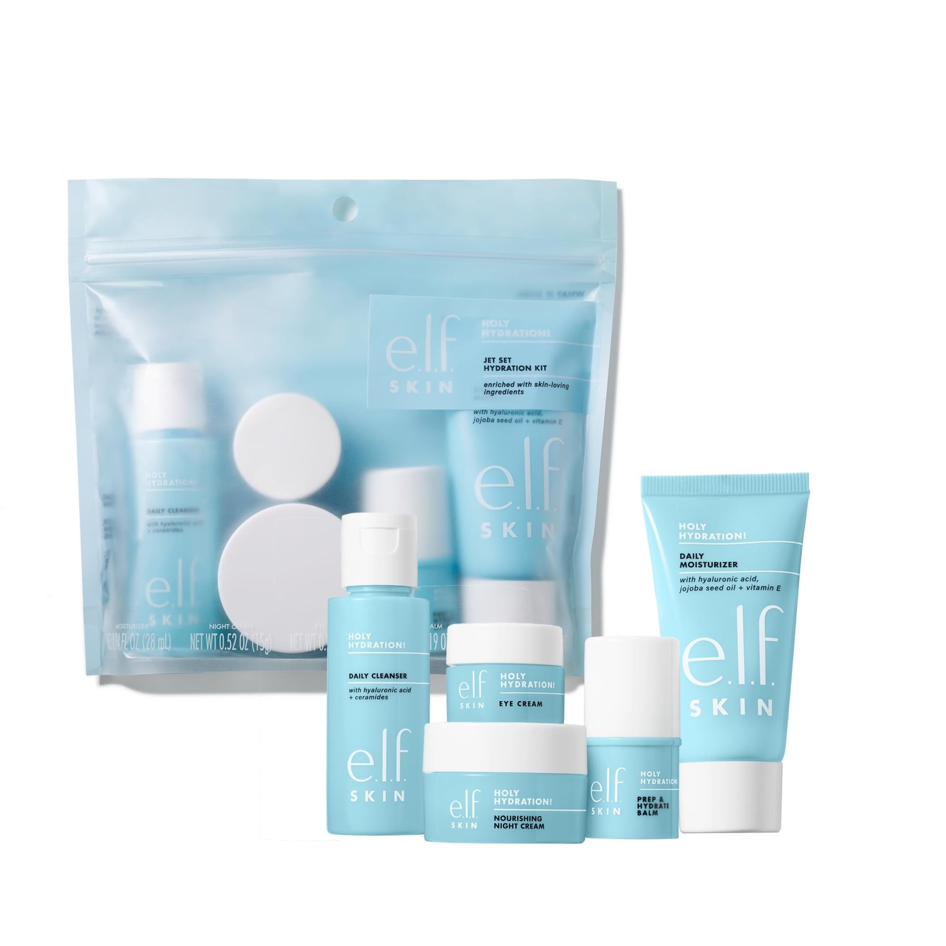 e.l.f. SKIN Holy Hydration! Jet Set Hydration Kit, Travel Friendly Hydrating Skincare Set, - Maple Wellness Supplements