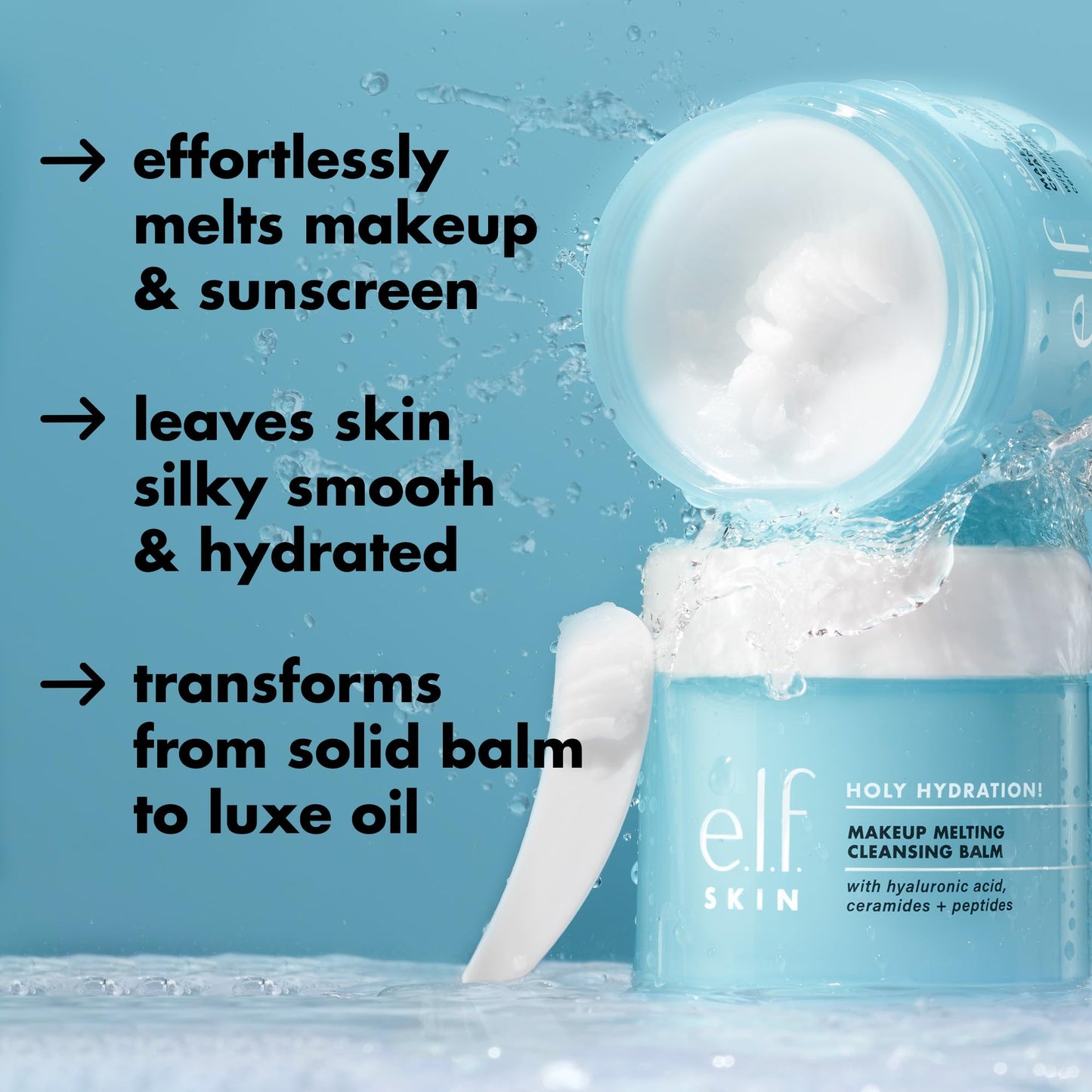 e.l.f. SKIN Holy Hydration! Makeup Melting Cleansing Balm, Face Cleanser & Makeup Remover - Maple Wellness Supplements