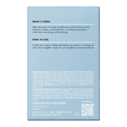 e.l.f. SKIN The Hottest Drops Duo, Holy Hydration! Thirst Burst & Bronzing Skincare Set, For A Dewy, Sun-Kissed Look, Vegan & Cruelty-Free - Maple Wellness Supplements