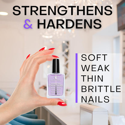 Ellie Chase Horsetail Nail Strengthener, Growth, Hardener, Repair Treatment Polish 0.5 OZ/Help Splits, Breaks, Thin, Weak - Maple Wellness Supplements