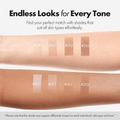 ELROEL Blanc Cover Cream Stick V White - Korean Color-Changing Foundation Stick with Volufiline - Medium to Full Coverage Dewy Finish Base Makeup - Dual-Ended with Detachable Brush (202 Natural) - Maple Wellness Supplements