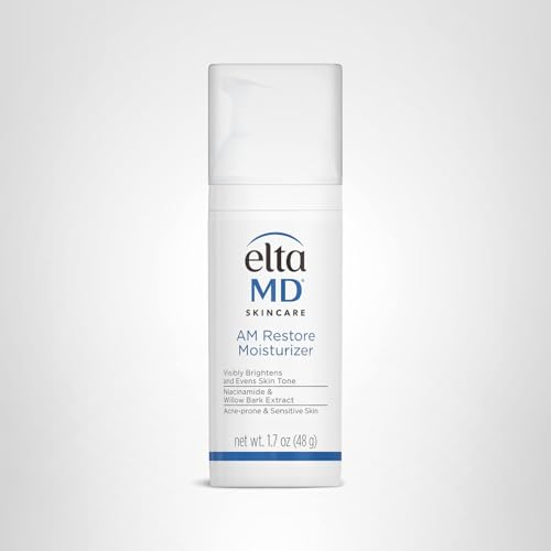 EltaMD AM Restore Face Moisturizer for Women and Men, Light Moisturizer Face Cream, Made with Niacinamide and Hyaluronic Acid, 1.7 oz Pump - Maple Wellness Supplements