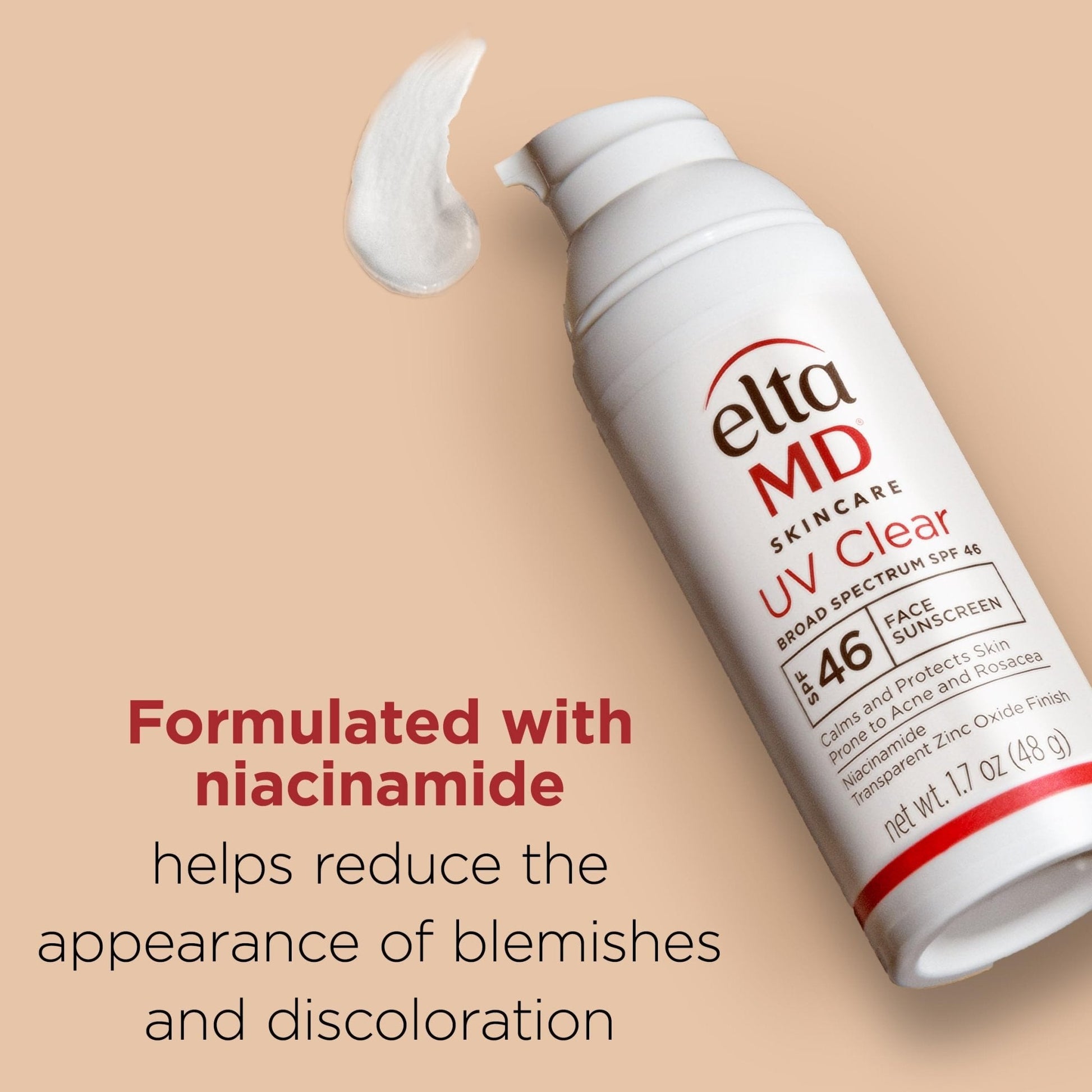 EltaMD UV Clear Face Sunscreen SPF 46, Oil Free for Face with Zinc Oxide, Dermatologist Recommended Sunscreen Lotion - Maple Wellness Supplements