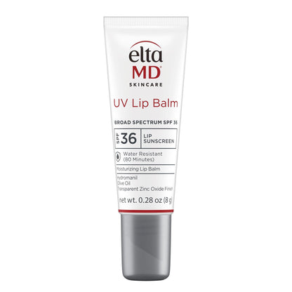 EltaMD UV Lip Balm SPF Sunscreen, Sunscreen Lip Balm with SPF 30+, Protects Dry Cracked Lips, Transparent Zinc Oxide, 0.28 Tube - Maple Wellness Supplements