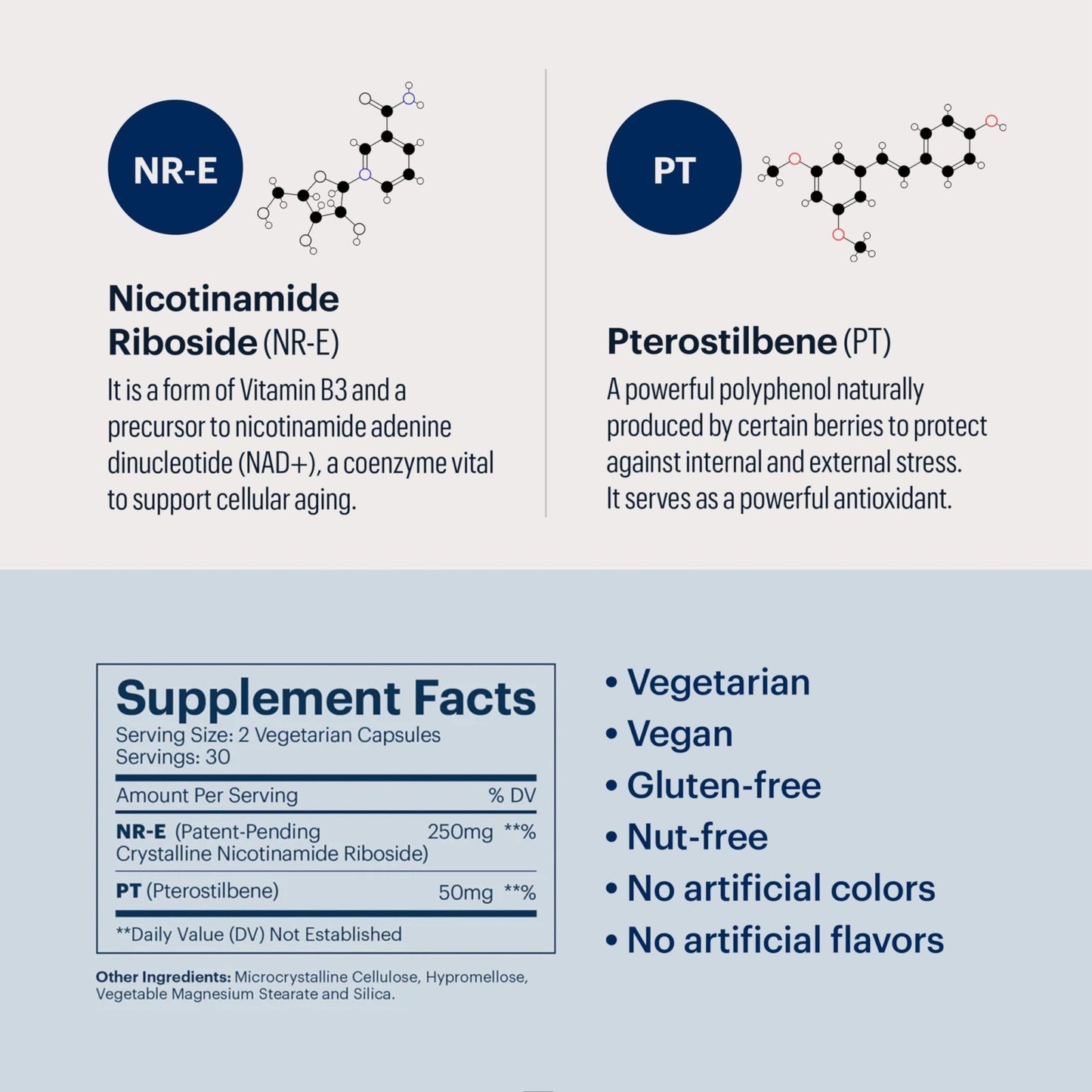 ELYSIUM Basis NAD Plus Supplement 30 Servings - with Nicotinamide Riboside 250mg and Pterostilbene 50mg - Healthy Aging Supplement & Cellular Energy - Maple Wellness Supplements