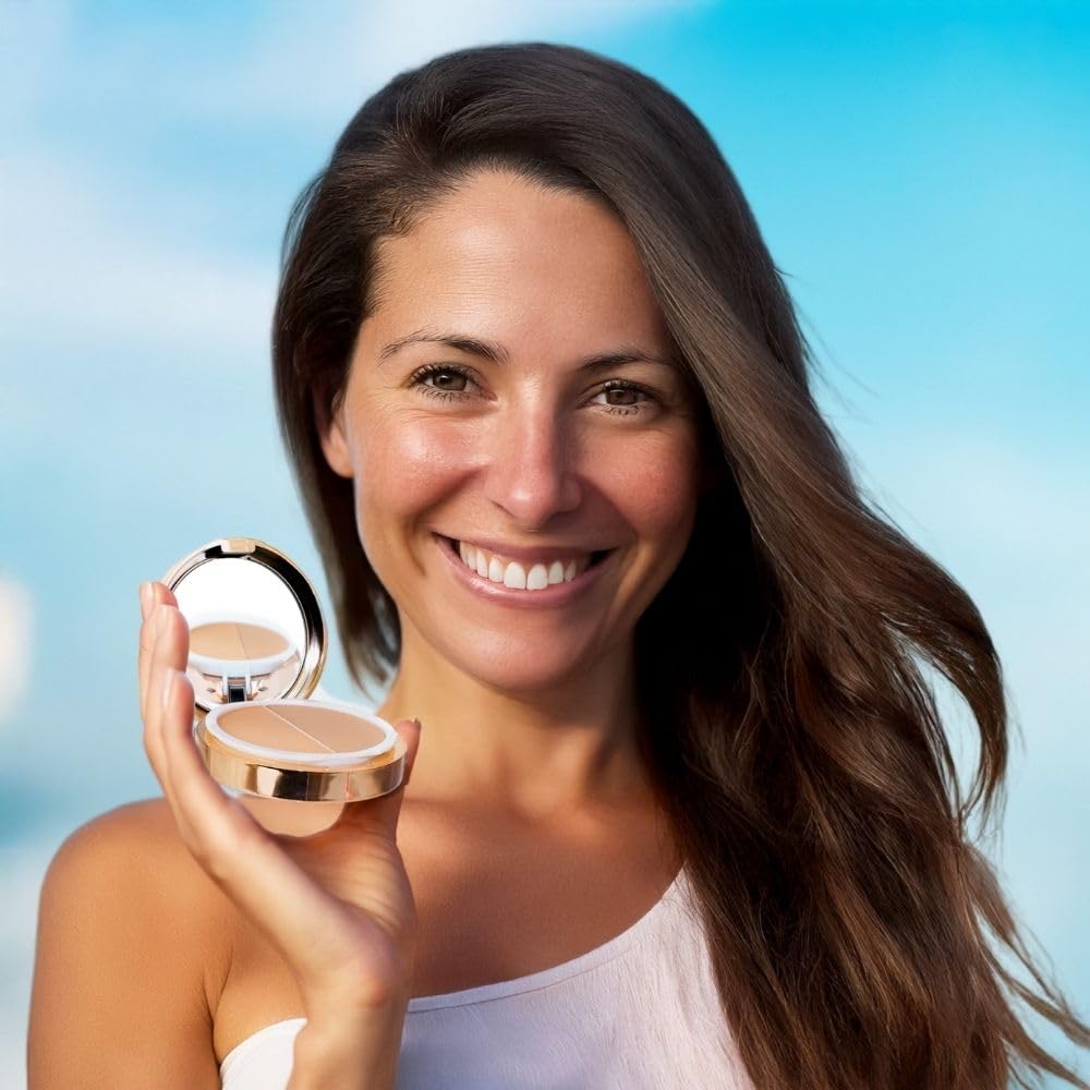 Emani Blush & Bronzer - Natural Mineral Pressed Bronzer for Face - Radiant Skin Blush for Sun Kissed Glow, All Skin Types including Sensitive Skin, Copacabana - Maple Wellness Supplements