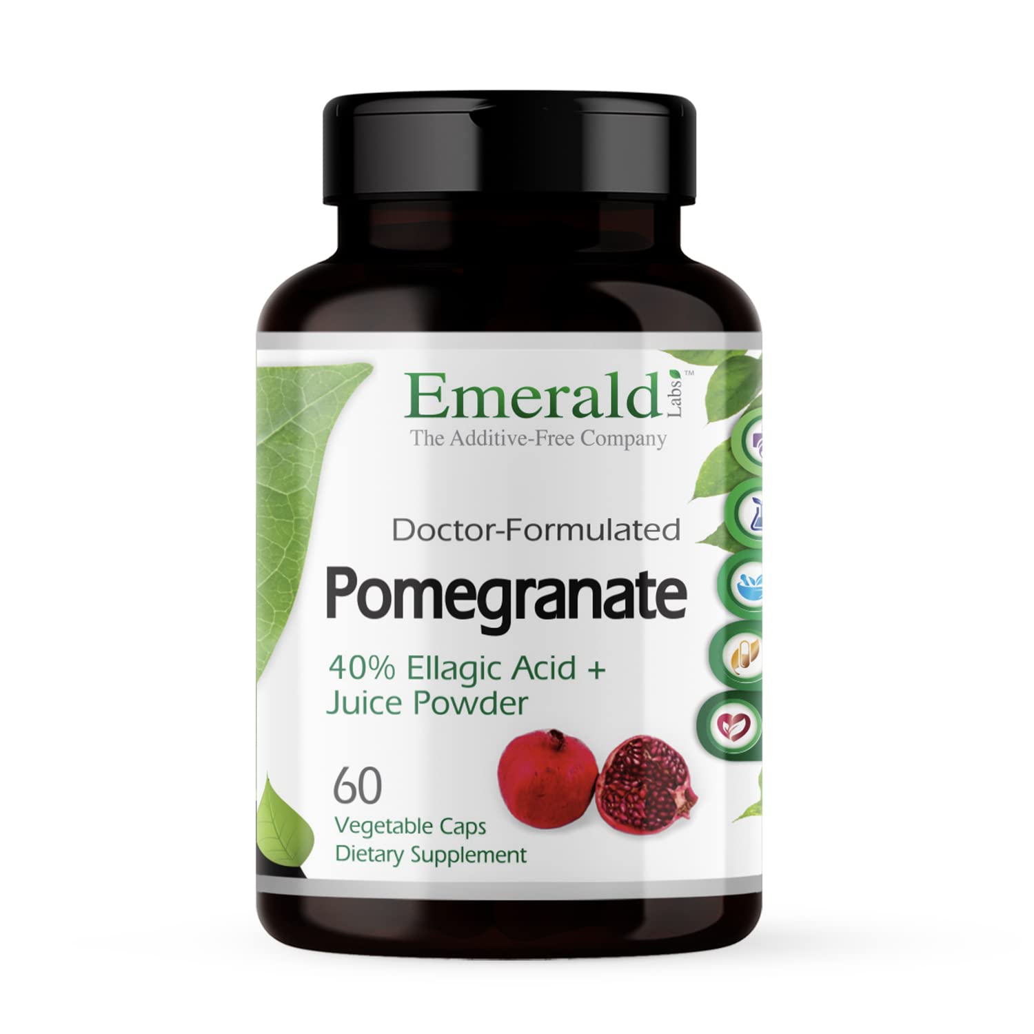 EMERALD LABS Cholesterol Health (90 Caps) & Pomegranate Extract (60 Caps) - Supports Heart Health & Immune Function - Gluten Free & Vegan - Maple Wellness Supplements