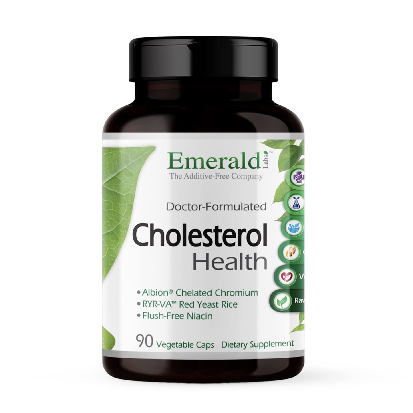 EMERALD LABS Cholesterol Health (90 Caps) & Pomegranate Extract (60 Caps) - Supports Heart Health & Immune Function - Gluten Free & Vegan - Maple Wellness Supplements