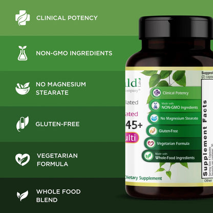 Emerald Labs Women's 45+ Clinical Multi - Multivitamin for Comprehensive Support, Bone & Heart Health* - Designed for Women 45+ - Maple Wellness Supplements