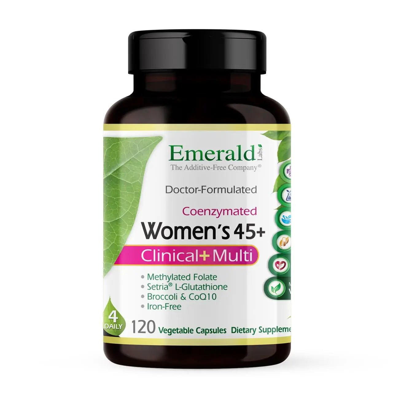 Emerald Labs Women's 45+ Clinical Multi - Multivitamin for Comprehensive Support, Bone & Heart Health* - Designed for Women 45+ - Maple Wellness Supplements