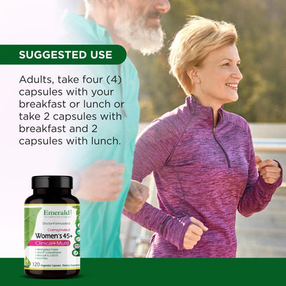 Emerald Labs Women's 45+ Clinical Multi - Multivitamin for Comprehensive Support, Bone & Heart Health* - Designed for Women 45+ - Maple Wellness Supplements