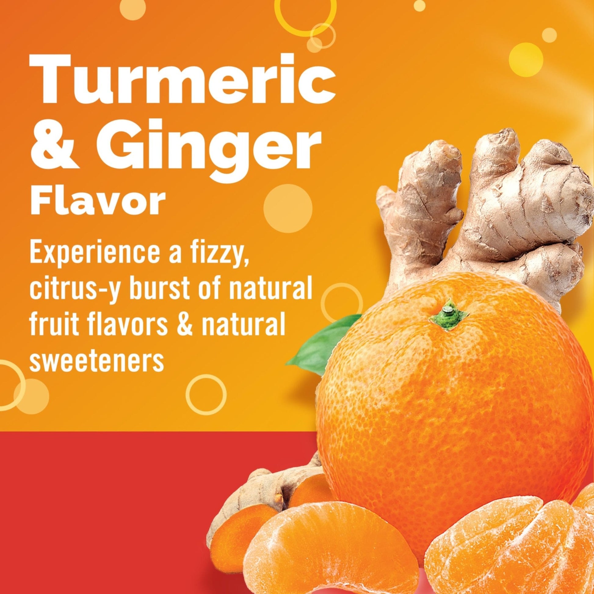 Emergen-C Citrus-Ginger Fizzy Drink Mix, Turmeric and Ginger, Immune Support, Natural Flavors - Maple Wellness Supplements