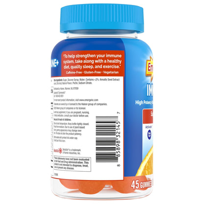 Emergen-C Immune+ Triple Action Immune Support Gummies, BetaVia (R), 1000mg Vitamin C, B Vitamins, Vitamin D and Antioxidants - Maple Wellness Supplements