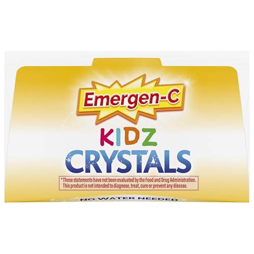 Emergen-C Kidz Crystals, On-the-Go Emergen-C Immune Support Supplement with Vitamin C, B Vitamins, Zinc and Manganese - Maple Wellness Supplements
