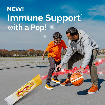 Emergen-C Kidz Crystals, On-the-Go Emergen-C Immune Support Supplement with Vitamin C, B Vitamins, Zinc and Manganese - Maple Wellness Supplements