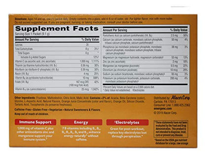 Emergen-C Super Orange Vitamin C - 30 Count (Pack of 4) (Packaging may vary) - Maple Wellness Supplements