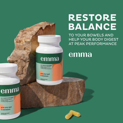 Emma Gut Health - Gas and Bloating Relief, Constipation, Leaky Gut Repair - Gut Cleanse - Maple Wellness Supplements