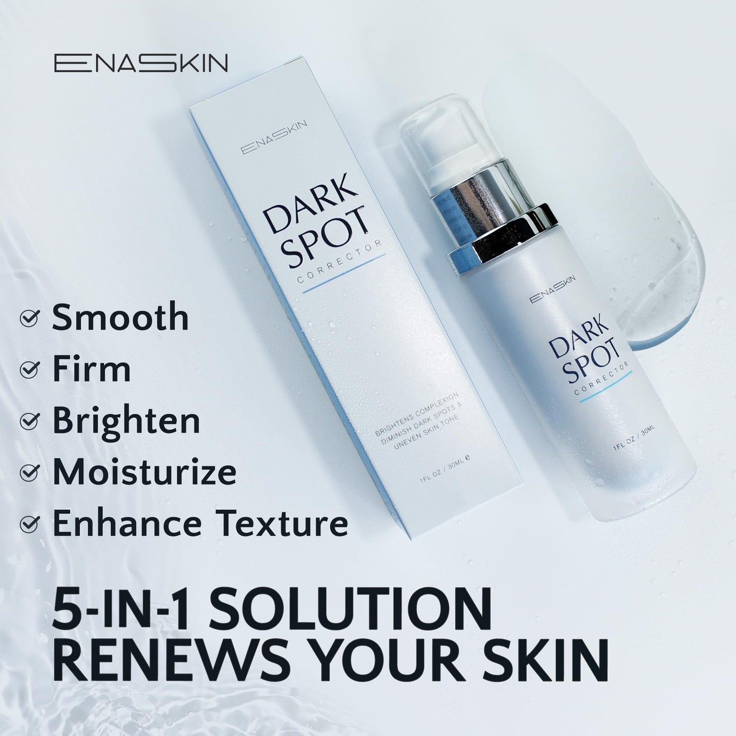 EnaSkin Dark Spot Remover Face & Body Serum: Age Spot Sun Spot Freckles Melasma Brown Spot - Maple Wellness Supplements