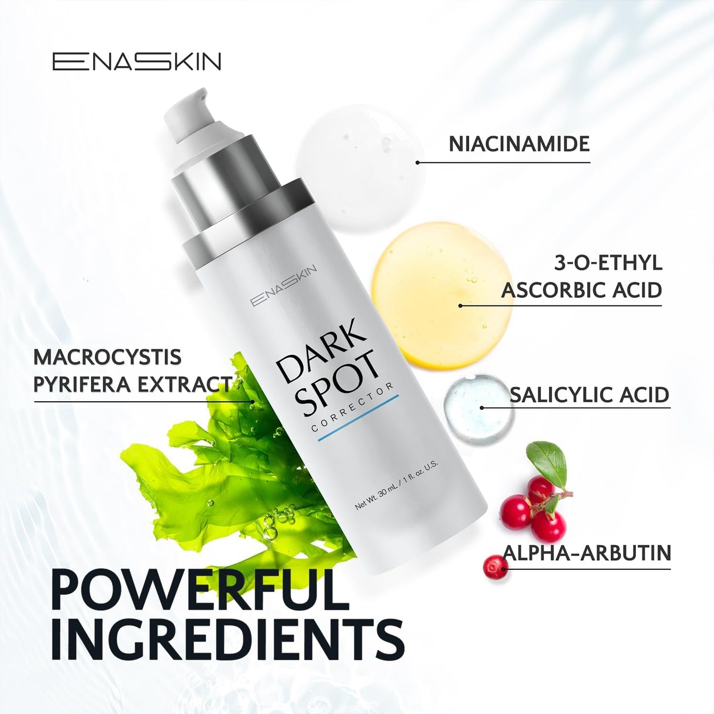 EnaSkin Dark Spot Remover for Face and Body: Advanced Formula Spot Corrector Cream to Fade Age Spots, Sun Spots, Freckles - Maple Wellness Supplements
