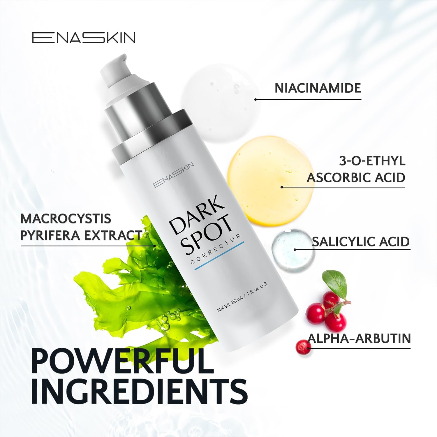EnaSkin Dark Spot Remover for Face and Body: Advanced Formula Spot Corrector Cream to Fade Age Spots, Sun Spots, Freckles - Maple Wellness Supplements