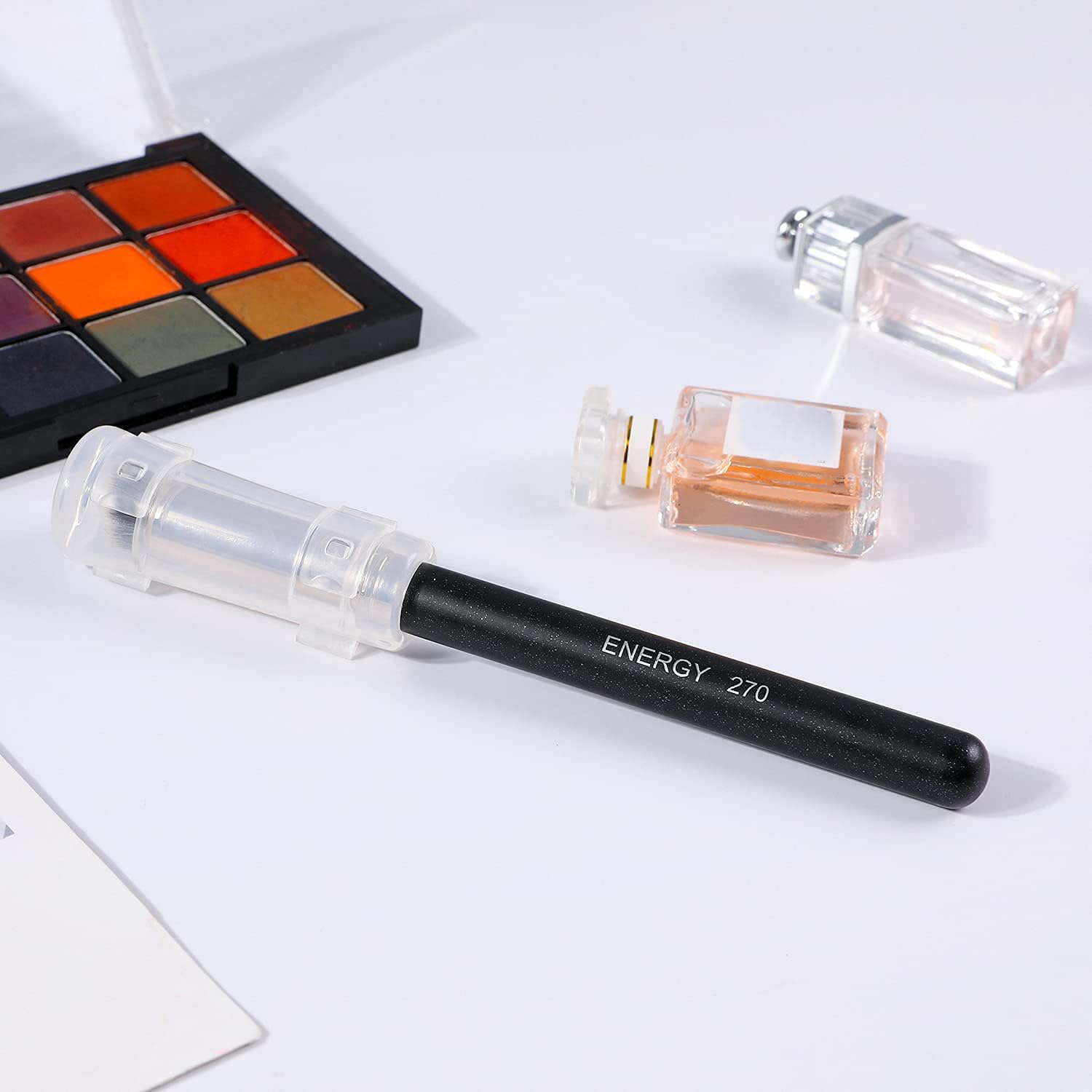 ENERGY Concealer Brush Under Eye Mini Angled Flat Top Kabuki Nose Contour Brush for Concealing Blending Setting Buffing with Powder Liquid Cream Cosmetic Pro Small Makeup Foundation brushes 270 - Maple Wellness Supplements