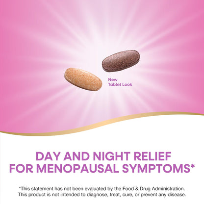 Enzymatic Therapy AM/ PM Menopause Hormone-Free Formula Daytime Energy & Restful Sleep (60 Count) - Maple Wellness Supplements