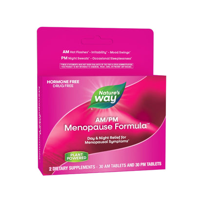 Enzymatic Therapy AM/ PM Menopause Hormone-Free Formula Daytime Energy & Restful Sleep (60 Count) - Maple Wellness Supplements