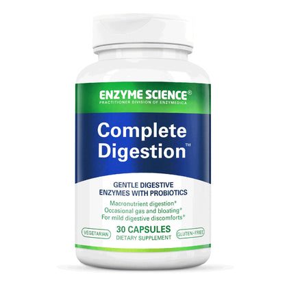 Enzyme Science Complete Digestion - Digestive enzymes for women and for men with probiotics - 3-in1 Gut Health Support for Digestion - Digestive health - Maple Wellness Supplements