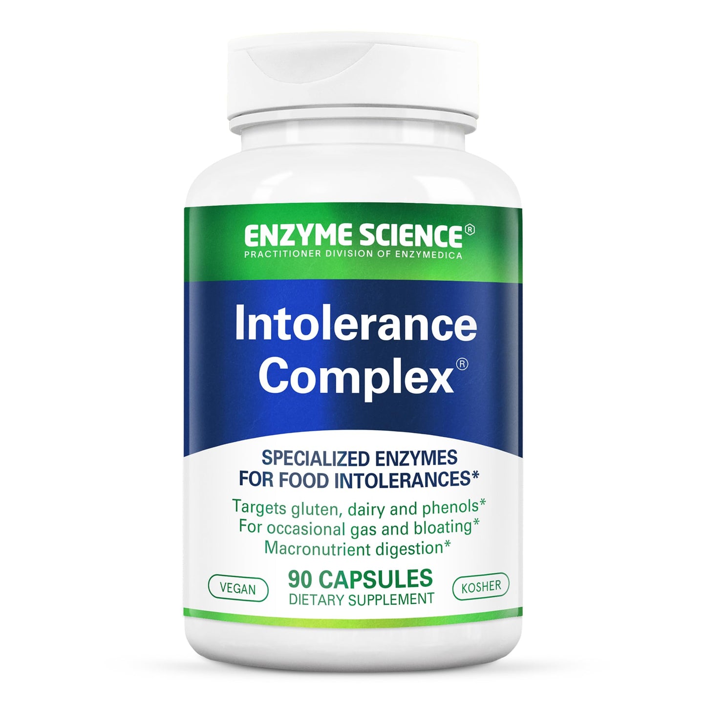 Enzyme Science Intolerance Complex, 90 Capsules Comprehensive Support for Common Digestive Sensitivities Gluten, Casein, Phenol Sensitivities - Maple Wellness Supplements