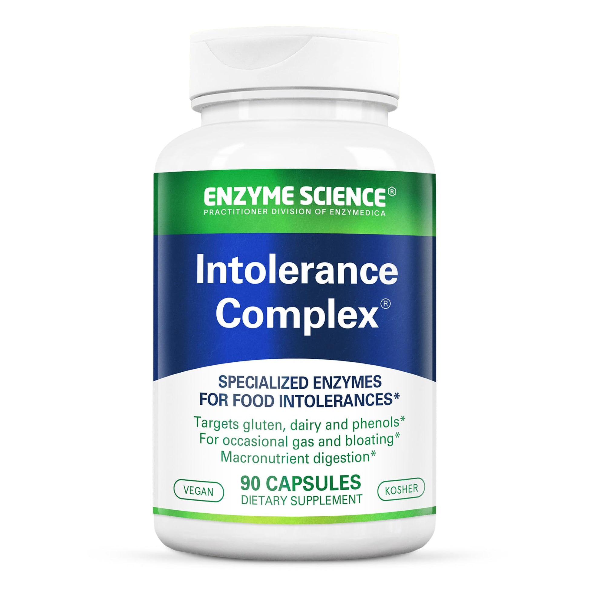 Enzyme Science Intolerance Complex, 90 Capsules Comprehensive Support for Common Digestive Sensitivities Gluten, Casein, Phenol Sensitivities - Maple Wellness Supplements