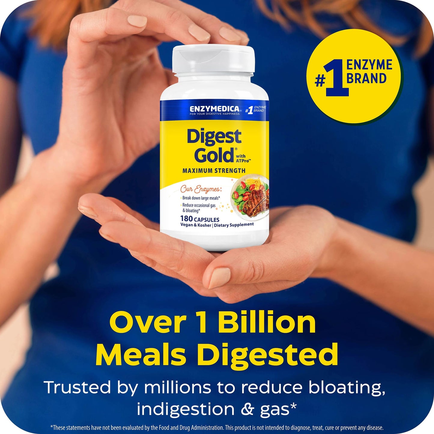 Enzymedica Digest Gold - Digestive Enzyme Supplement for Women & Men, Enzyme Capsules for Digestion, Gut Health Support, Helps Gas & Bloating, ATPro Energy Support, - Maple Wellness Supplements