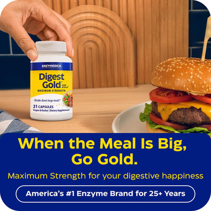 Enzymedica, Digest Gold to Go Pillbox, 21 Capsules - Maple Wellness Supplements