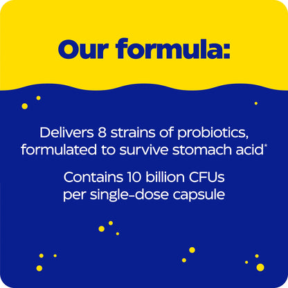 Enzymedica Pro-Bio Probiotic Supplement for Digestive & Gut Health - Daily Probiotic Capsules for Women & Men, 10 Billion CFU, Helps Reduce Gas & Bloating, - Maple Wellness Supplements