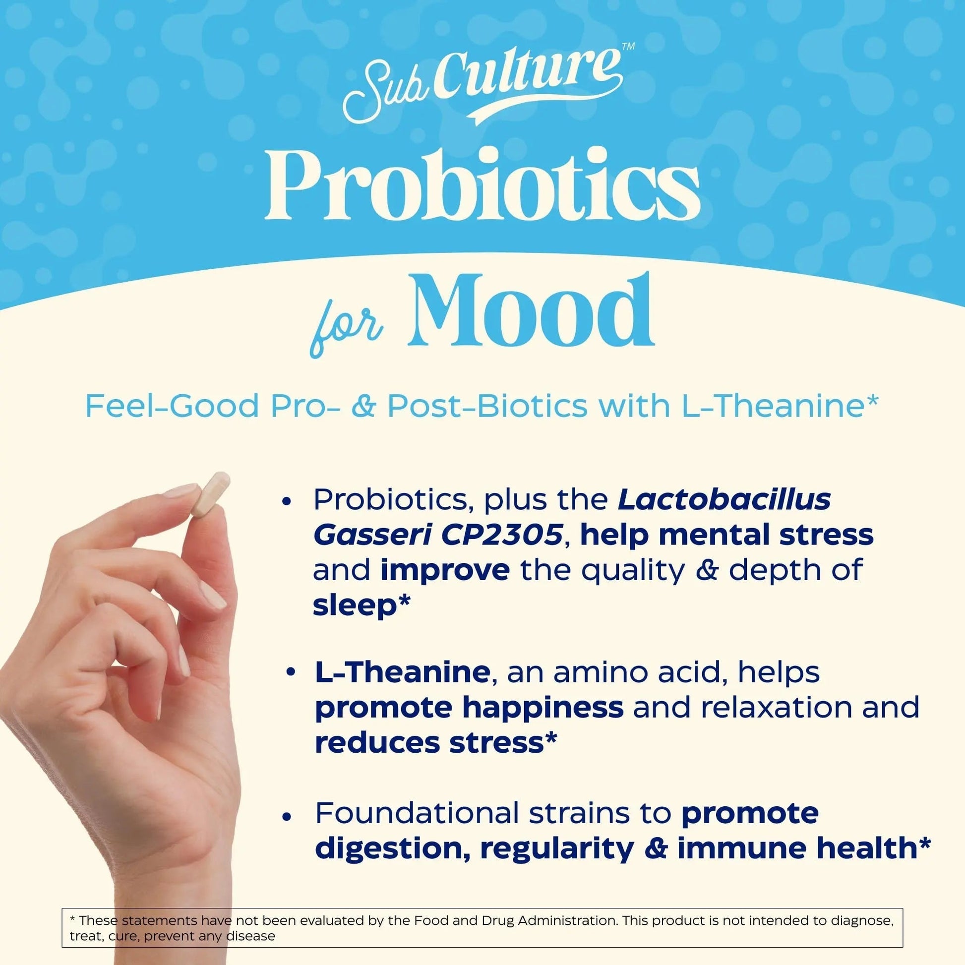 Enzymedica SubCulture Probiotics for Mood, Stress, & Sleep, 50 Billion CFU, Promotes Relaxation, Immune + Digestive Health & Regularity, 30 Count - Maple Wellness Supplements