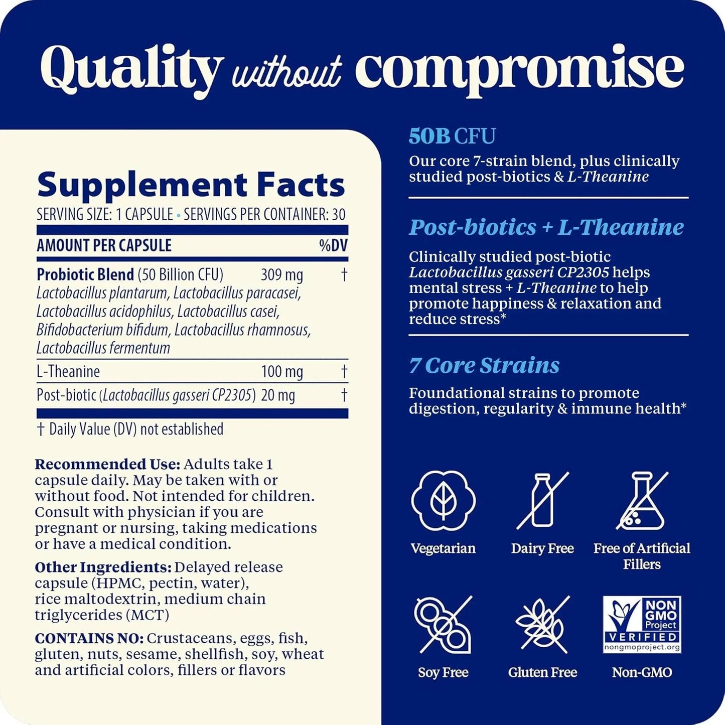 Enzymedica SubCulture Probiotics for Mood, Stress, & Sleep, 50 Billion CFU, Promotes Relaxation, Immune + Digestive Health & Regularity, 30 Count - Maple Wellness Supplements