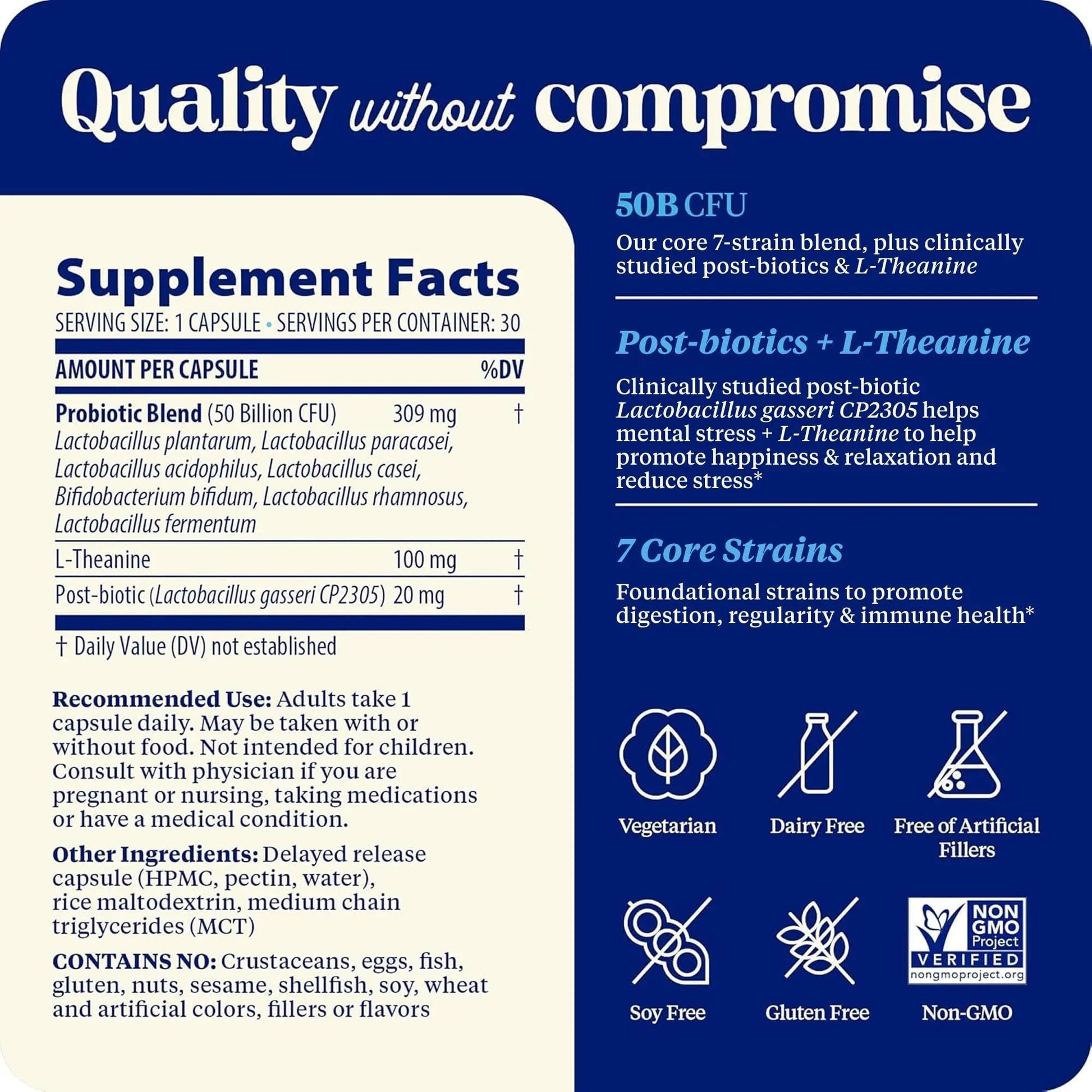 Enzymedica SubCulture Probiotics for Mood, Stress, & Sleep, 50 Billion CFU, Promotes Relaxation, Immune + Digestive Health & Regularity, 30 Count - Maple Wellness Supplements