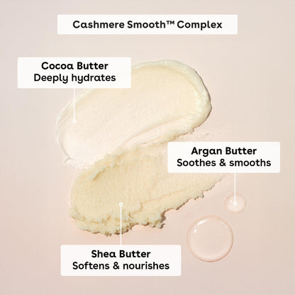 eos Cashmere Skin Collection Pre-Shave Scrub- Vanilla Cashmere, Exfoliating Body Scrub, Vanilla Body Scrub, Hydrating, Shea Sugar, 7 fl oz - Maple Wellness Supplements