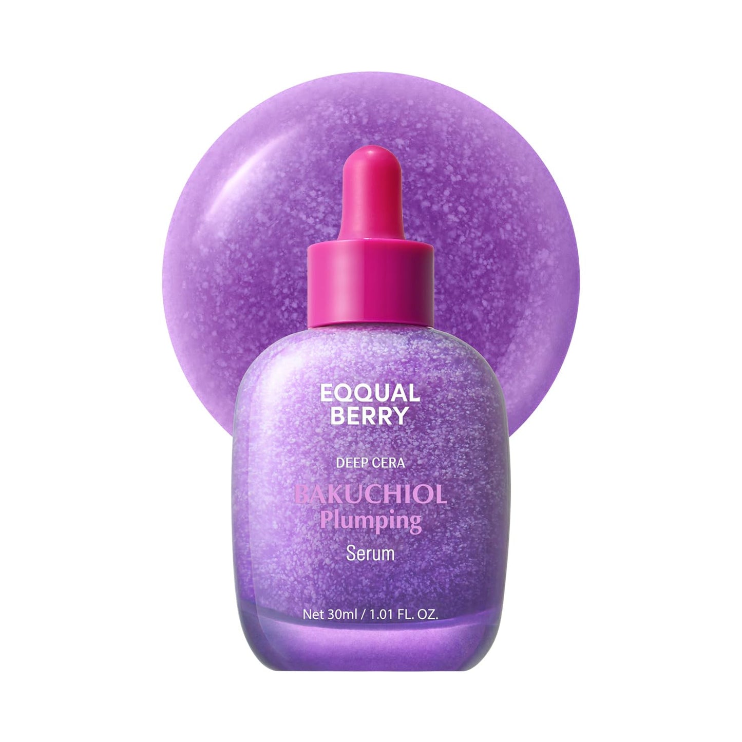 EQQUALBERRY Bakuchiol Plumping Face Serum - Retinol Natural Alternative for Sensitive Skin, with Niacinamide & Hyaluronic Acid - Maple Wellness Supplements