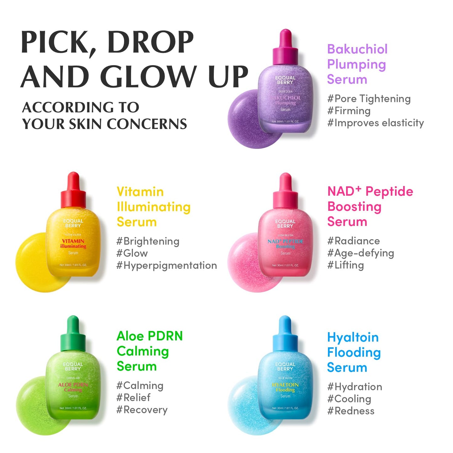 EQQUALBERRY NAD+ Peptide Boosting Serum – Niacinamide 2% + 14 Peptides + Vegan Collagen Anti-Aging Korean Skincare Face - Maple Wellness Supplements