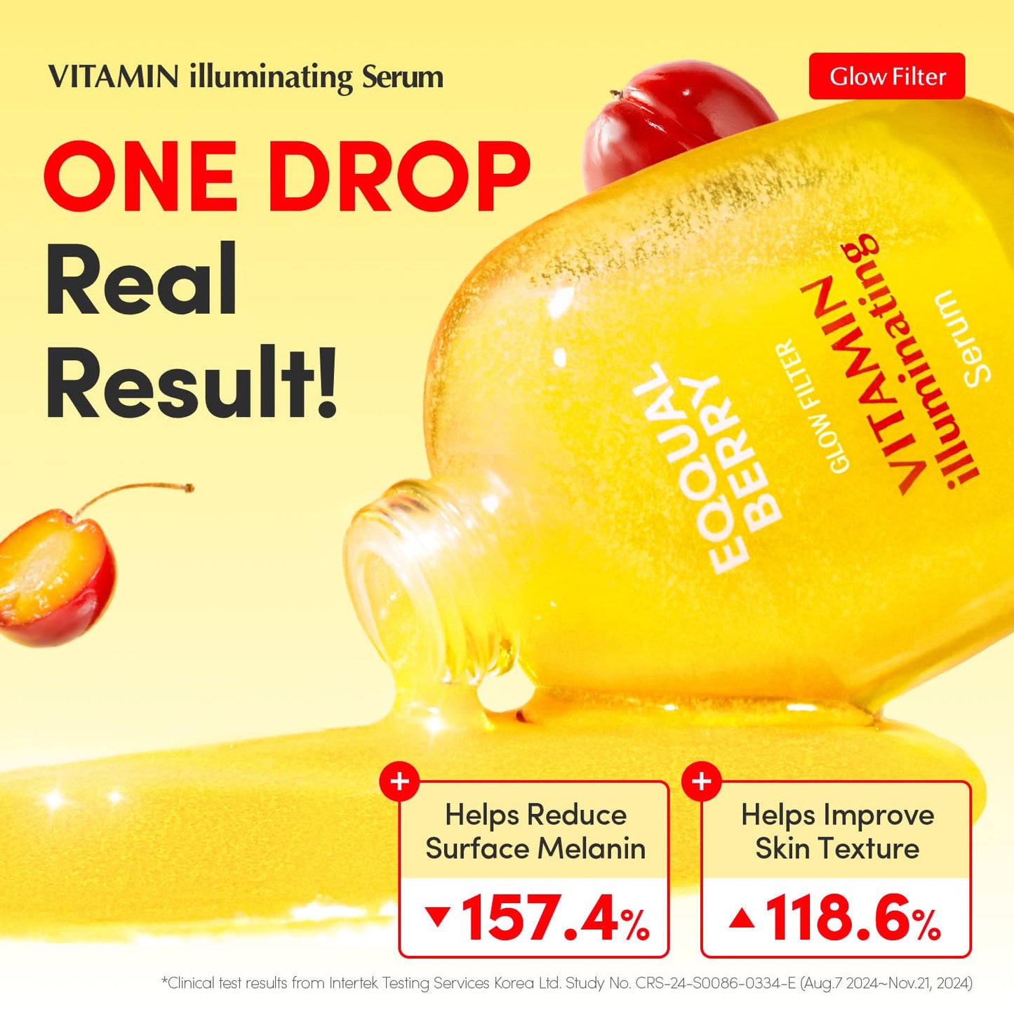 EQQUALBERRY Vitamin Illuminating Serum | Niacinamide 4% + Brightening Vitamin C Face - Maple Wellness Supplements